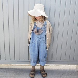 Kids oversized overalls size 5-6